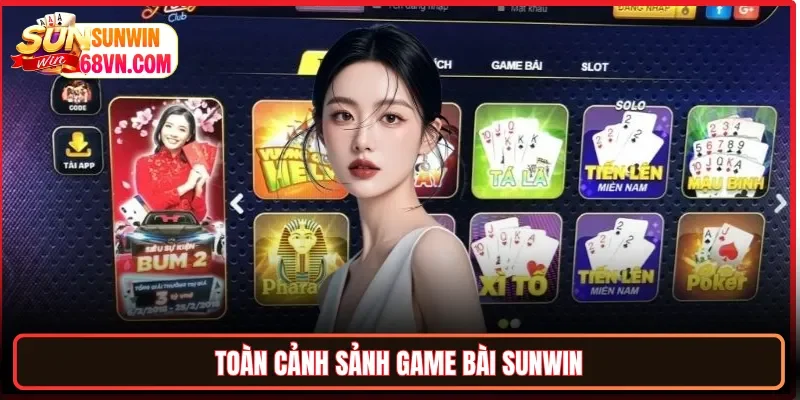 Toàn cảnh sảnh game bài Sunwin