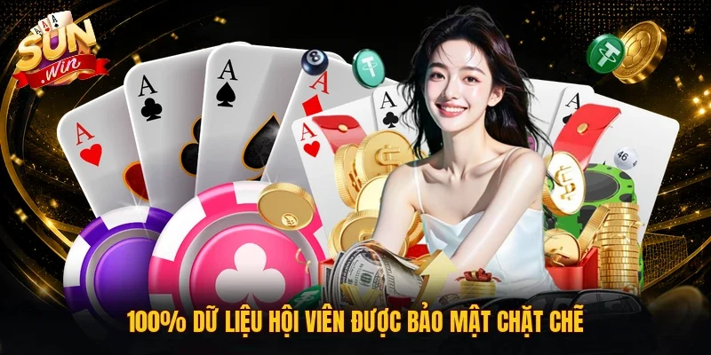100% dữ liệu hội viên được bảo mật chặt chẽ