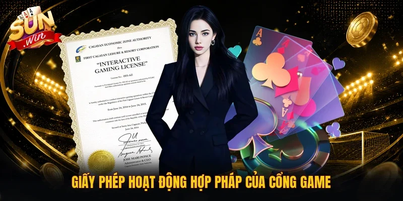 Giấy phép hoạt động hợp pháp của cổng game